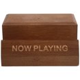 thumbnail image 1 of Vintage Style Desktop Vinyl Record Display Stand Household Office Use Wooden Display Rack, 1 of 8