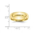 thumbnail image 4 of Mens Yellow Plated Sterling Silver 6mm Wedding Band Ring, 4 of 4