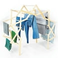 thumbnail image 2 of Amish Made Extra Large Wooden Arch Floor Clothes Dryer 49 Linear Feet Dry Space, 2 of 2