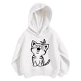 thumbnail image 3 of SJLDQY Girls Hoodies Casual Hooded Sweatshirt Long Sleeve Cat Graphic Pullover Tops Size 7-8 Years, 3 of 3