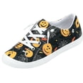 thumbnail image 2 of Willtoo Women Halloween Pumpkin Shoes Cute Spooky Print Loafers Lightweight Comfortable Platform Casual Walking Shoes Slip on Flat Sneakers Boat Shoes with Soft Sole, 2 of 5