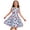 Light Blue, variant on Girls Cherry Dresses Sleeveless Crewneck Cherry Print Fitted Summer Casual Girls Fun Dress Size 11-12Y