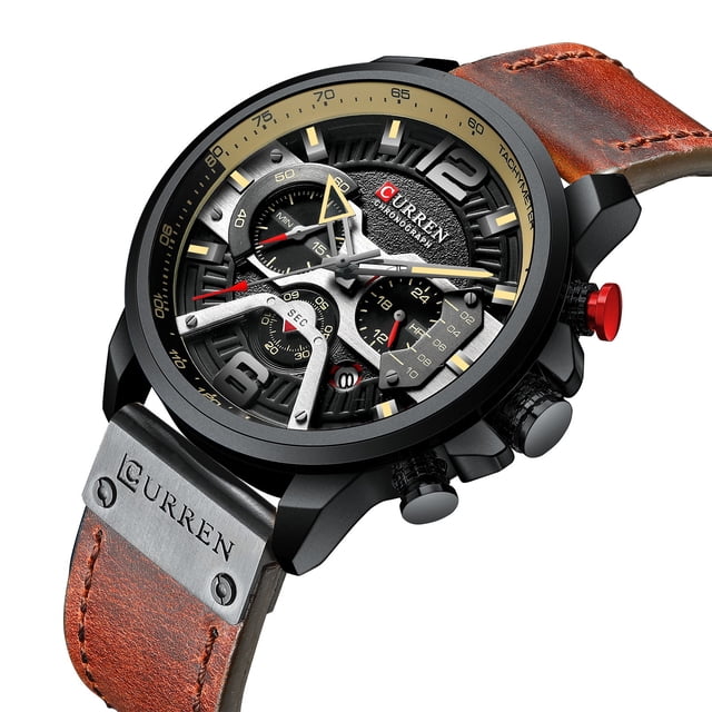 Reloj Curren 8329 para hombre resistente al agua, azul, 3 ATM