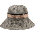 thumbnail image 5 of CoCopeaunts Women Beach Hat Straw Braided Stripe Fisherman Hat Summer Sun Protection Foldable Roll up Floppy Trendy Bucket Cap, 5 of 8