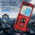 thumbnail image 5 of for Samsung Galaxy Z Flip 5 Case with Hinge Protection & Back Screen Protector,Samsung Z Flip 5 Full Cover Slim Phone Protection for Samsung Z Flip 5 5G(2023) (Red), 5 of 13