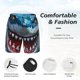 thumbnail image 3 of Balery Cartoon Cute Shark Bañador para hombre, shorts de playa de secado rápido con entrepierna y forro de compresión-XX-Large, 3 of 6