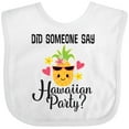 thumbnail image 3 of Inktastic Hawaiian Party Pineapple Girls Baby Bib, 3 of 4