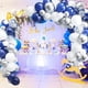 thumbnail image 5 of Kit de guirnalda de arco de globo de plata azul marino, 123 paquetes de globos de confeti de plata azul marino y blanco con accesorios de globo para fiesta de graduación, fiesta de cumpleaños, sumini JAMW Sencillez, 5 of 5