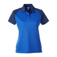 thumbnail image 4 of Team 365 TT21CW Women's Command Snag-Protection Colorblock Polo-Sport Royal/ Sport Dark Navy-2XL, 4 of 6