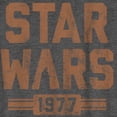 thumbnail image 2 of Boy's Star Wars Vader Striped Logo Graphic Tee Charcoal Heather Small, 2 of 5