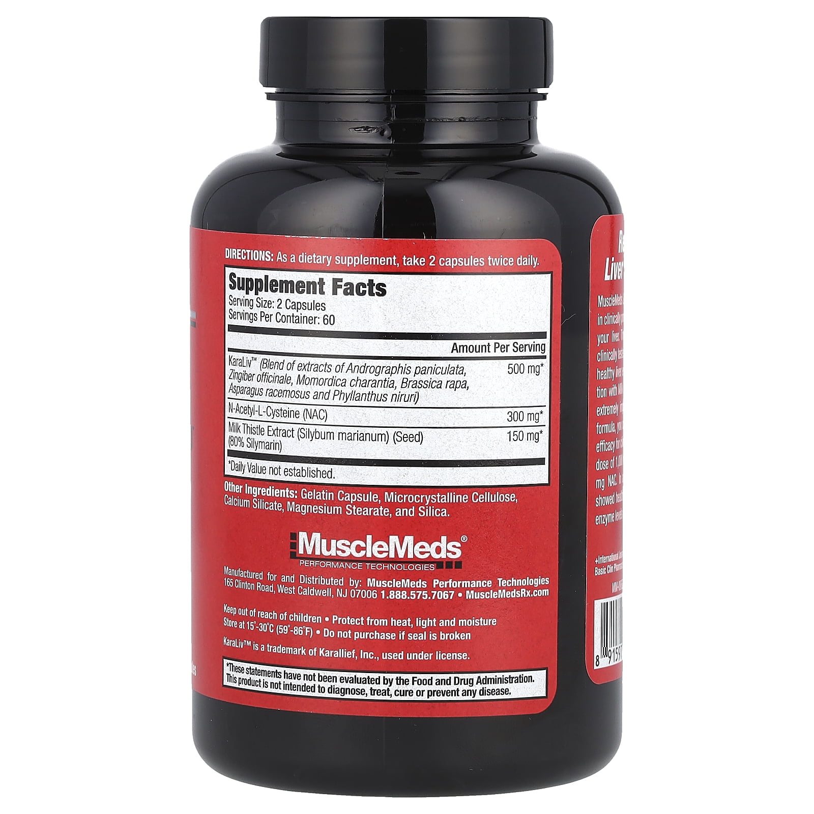 MuscleMeds: Liver Detox & Defend, 120 Capsule