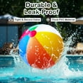 thumbnail image 4 of 24-inch Giant Beach Ball - (Pack of 3) Big Inflatable Beach Balls for Pool Toys, Blow Up large inflatable Ball Toys for Kids Pool Parties, Themed Birthdays, Beach Events, Summer Party Decorations, 4 of 7