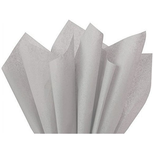 Gray Tissue Paper 15 Inches x 20 Inches - 100 Sheets by Premium Tssue Paper A1 bakery supplies Made in USA