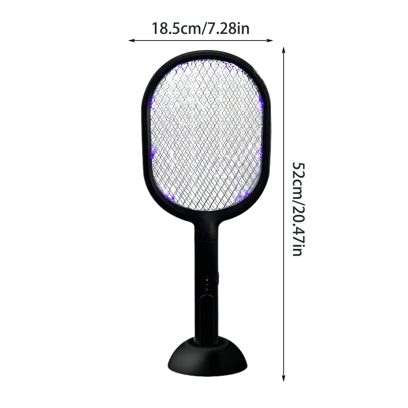 Electric Bug Zapper, Rechargeable Handheld Fly Swatter Racket with LED Light, Mosquito Killer Lamp, 3-Layer Safety Mesh Bug Zapper for Indoor & Outdoor Use, Powerful Grid