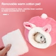 thumbnail image 3 of Cama cueva cálida para animales pequeños, jaula acogedora, escondite, casa, camas para cobayas, ratas, 3 of 5