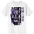 thumbnail image 6 of My Hero Academia Character Group Grid Crew Neck Short Sleeve Men's White T-shirt - 6XL, 6 of 7