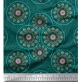 thumbnail image 1 of Soimoi Poly Georgette Fabric Mandala Kaleidoscope Fabric Prints by Yard 52 Inch Wide, 1 of 1