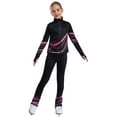 thumbnail image 2 of vastwit Kids Girls Tracksuit Fleece-Lined Long Sleeve Zip Jacket with Leggings Figure Skating Training Suit Red 16, 2 of 7