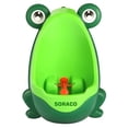 thumbnail image 1 of Soraco Frog Potty Training Urinal for Toddler Boys Toilet with Aiming Target-Green, 1 of 5