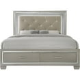 thumbnail image 3 of Picket House Furnishings Glamour Queen Platform Storage 3PC Bedroom Set, 3 of 16