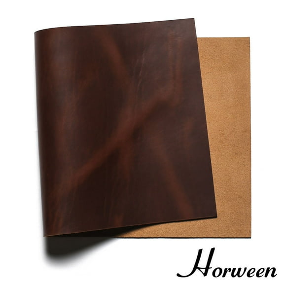 Horween Cavalier Leather Panel, Carolina Brown