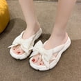 thumbnail image 2 of ibiyuan Jelly Flip Flops for Women Black Thong Sandals Non- Thick Sole Women House Slippers Cushioned Orthofeet Shoes for Women, 2 of 9
