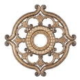 thumbnail image 6 of Livex Lighting Ceiling Medallion in Verona Bronze with Aged Gold Leaf Accents, 6 of 7