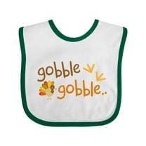 Inktastic Gobble Gobble Thanksgiving Boys or Girls Baby Bib