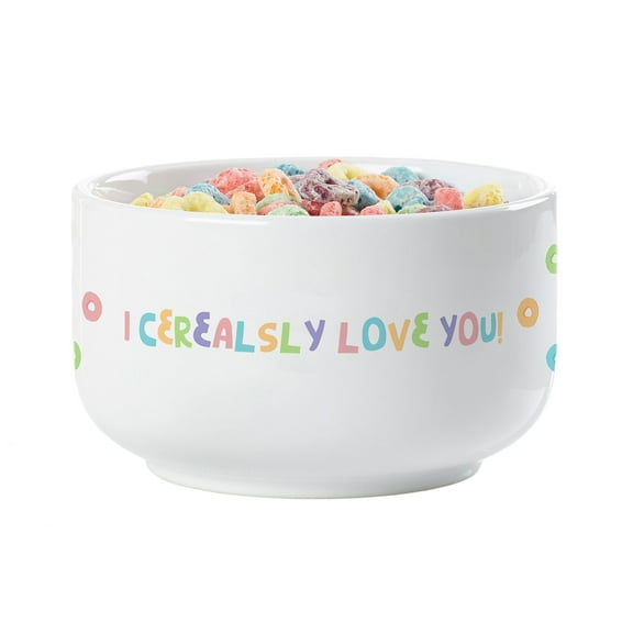 Personalization Mall I Cerealsly Love You 14 oz. Kids Cereal Bowl