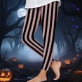 thumbnail image 5 of Guluxicc Girls Leggings Toddler Girl Striped Halloween Leggings Elastic Waist Tights Pants Sizes 3T, Size 8, 5 of 5