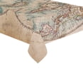 thumbnail image 3 of MYPOP A Genuine Old World Map Tablecloth Set 60x104 Inches - Old Retro Map Tablecover Desk Table Cloth Cover for Wedding Party Decor, 3 of 6