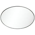 thumbnail image 4 of Empire Art Direct Ultra Stainless Steel Oval Wall Mirror 24" x 36" Brushed Black, 4 of 14