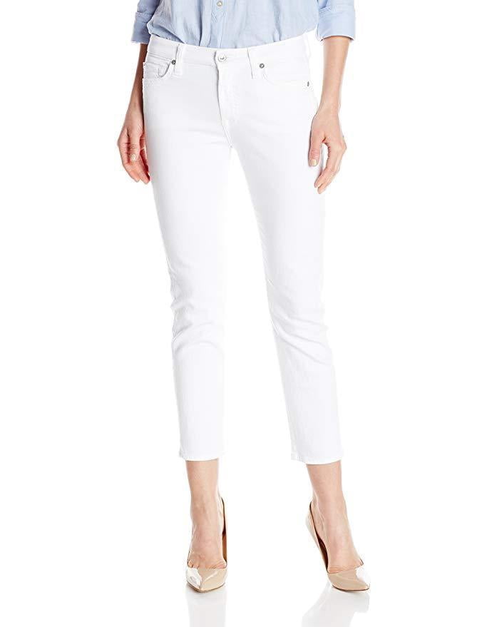 Kimmie Crop Jean in Clean White 