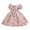 Pink, variant on TBWNWG Stylish Girl's Dress with Bow and Delicate Puff Sleeves for,Size 12-18 Months
