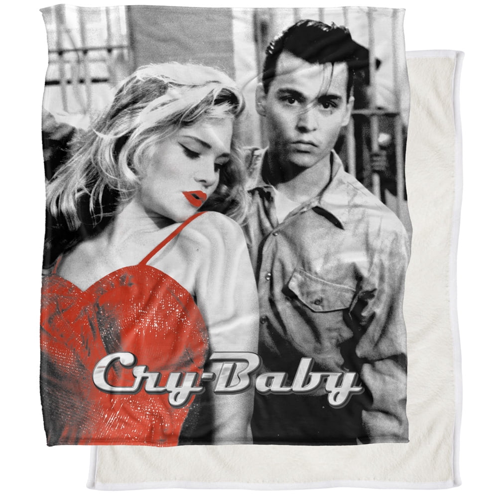 Cry Baby Blanket, 50"x60", Silky Touch Sherpa Back Super Soft Throw