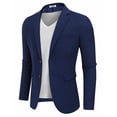 thumbnail image 4 of COOFANDY Men' Casual Blazer Sport Coats Lightweight Big and Tall Suit Jackets Two Button Linen Business Blazer, 4 of 6