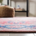 thumbnail image 6 of SAFAVIEH Serapi Mia Oriental Machine Washable Area Rug, Navy/Red, 5'3" x 7'6", 6 of 13