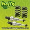 Helix Suspension Brakes and Steering HEXSHX4 Mustang II Adjustable Coil-Over Front Shock Kit with Tapered Coils - Pair