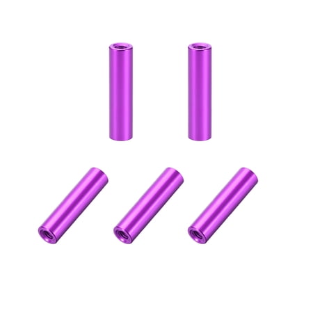 5Pcs M3x20mm Round Aluminum Standoff Column Spacer Female Purple for FPV Quadcopter RC Multirotors Parts DIY