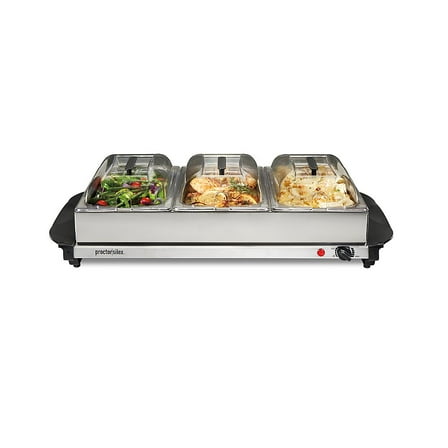 Triple Buffet Server - STAINLESS STEEL