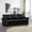 Black, variant on YWEN Faux Leather Sofa,82" W Mid Century Modern Couch with Storage Place,Oversized 3 Seater Sofa with Nailhead Trim&Rolled Armrests,Deep Seat Comfy Couch for Living Room,Bedroom,Apartment,Office