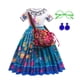 thumbnail image 1 of Vestido de princesa Isabela Mirabel, traje de Cosplay Floral de malla, ropa de Encanto para niña, Dolores, fiesta de carnaval, Vestidos para niños Fivean unisex, 1 of 2