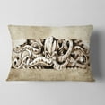 thumbnail image 2 of Designart Octopus Sketch in White Shade - Animal Throw Pillow - 12x20, 2 of 5