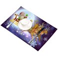 thumbnail image 4 of EREHome Set de 4 Sets de Table Père Noël de Noël avec Support 12x18 Pouces, 4 of 5