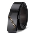 thumbnail image 1 of Cinturón de cuero ligero de lujo para hombres, cinturón de piel de vaca de doble capa con hebilla automática mejorada, adecuado para hombres de mediana edad y jóvenes, cinturón de pantalón completo, 1 of 5