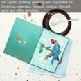 thumbnail image 4 of Bearachild Tarjeta de felicitación de pintura de cristal de Navidad, regalo de Navidad hecho a mano, ambientes festivos, de diamantes de imitación, Artesanía Bearachild HA068149-01, 4 of 6