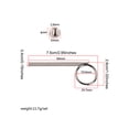 thumbnail image 3 of Naiovety Gancho de tracción resistente al desgaste, accesorios de trompeta impermeables, anillo de corneta a prueba de herrumbre, alta Accesorios para instrumentos musicales, 3 of 6