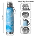 thumbnail image 3 of 29oz Insulated Water Bottle with Tea Infuser, Stainless Steel Travel Mug, Ice Frozen Print, 3 of 5