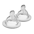 thumbnail image 1 of Tetinas de Biberón MAM Nivel 2 Flujo Medio Transparente para Bebés de 2 Meses en Adelante, 1 of 5