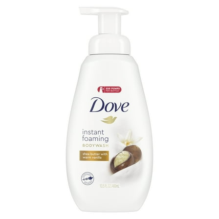 Dove Shea Butter with Warm Vanilla Shower Foam, 13.5 oz